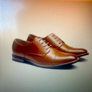 Men’s Classic Cap-Toe Formal Oxford Shoes Bruno Marc. Brand New.  Worn 1 time.